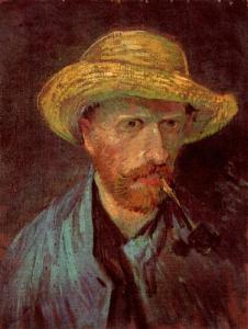 Van Gogh's Self Portrait, with a humble hat.
